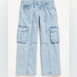Old Navy 32/31 High-Waisted Super Baggy Wide-Leg Cargo Jeans for women are a